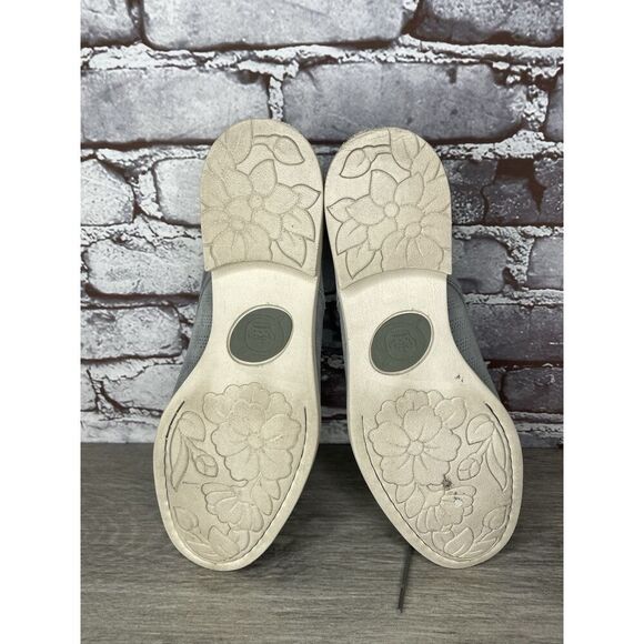 Born Passi Derby Blue Suede Leather Perforated Oxfords Lace Up Shoes Women Sz 9M - Picture 6 of 16